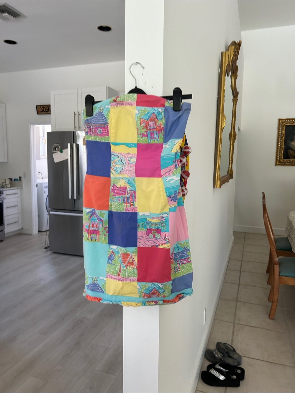 Lilly Pulitzer Pastel Patchwork Sundress in Pink, Turquoise, Purple